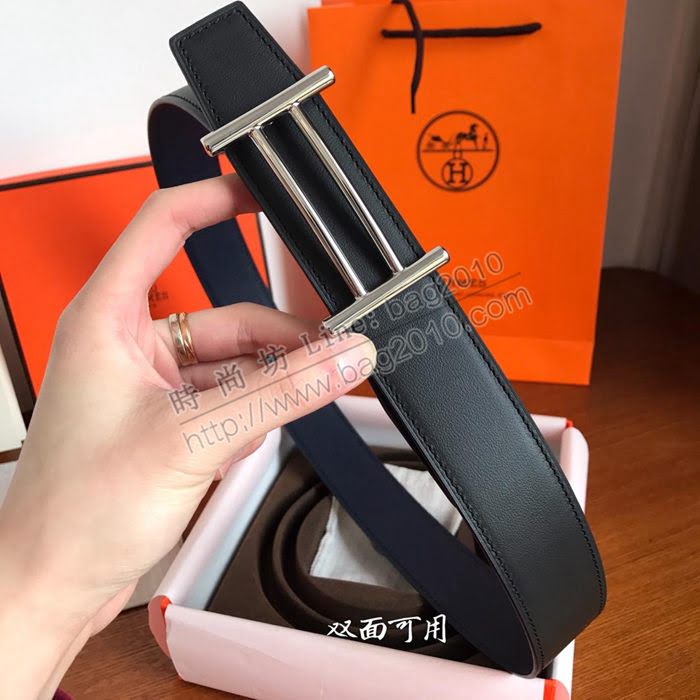 HERMES皮帶 官網同步 雙面小牛皮腰帶 愛馬仕雙面男皮帶  hgh1960